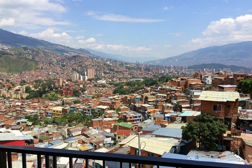 Uitzicht over Medellín