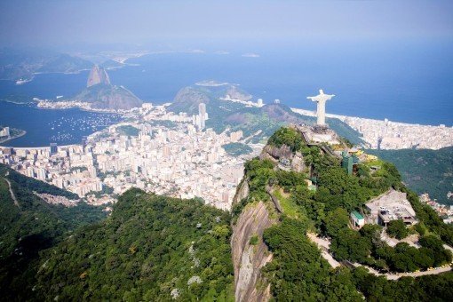 Beeld van Jezus Christus op de top van de Corcovado