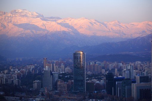 Uitzicht over Santiago