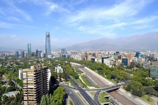 Uitzicht over Santiago